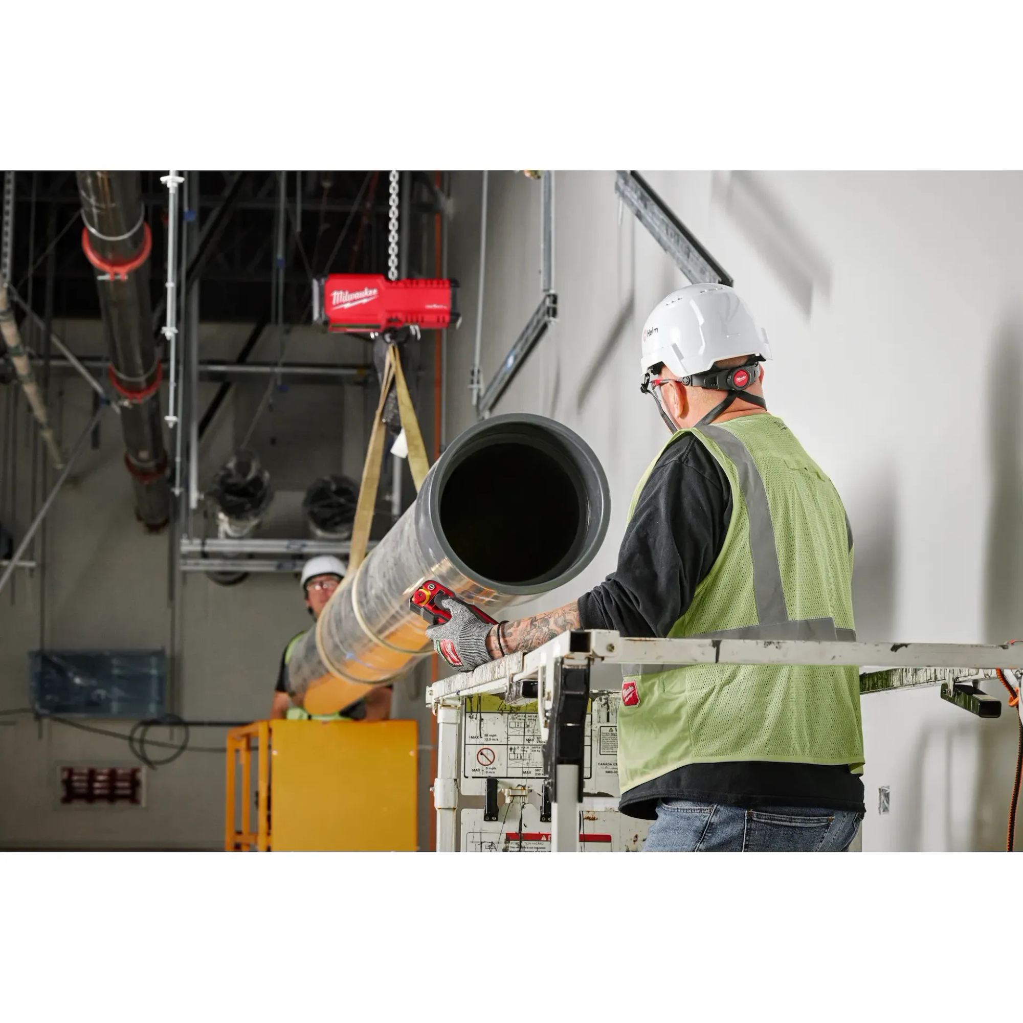 Milwaukee Electric Tools M18 Compact 1-Ton Chain Hoist w/ ONE-KEY from Columbia Safety